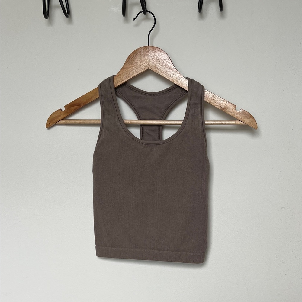 All in Motion Dark Brown Tank Top